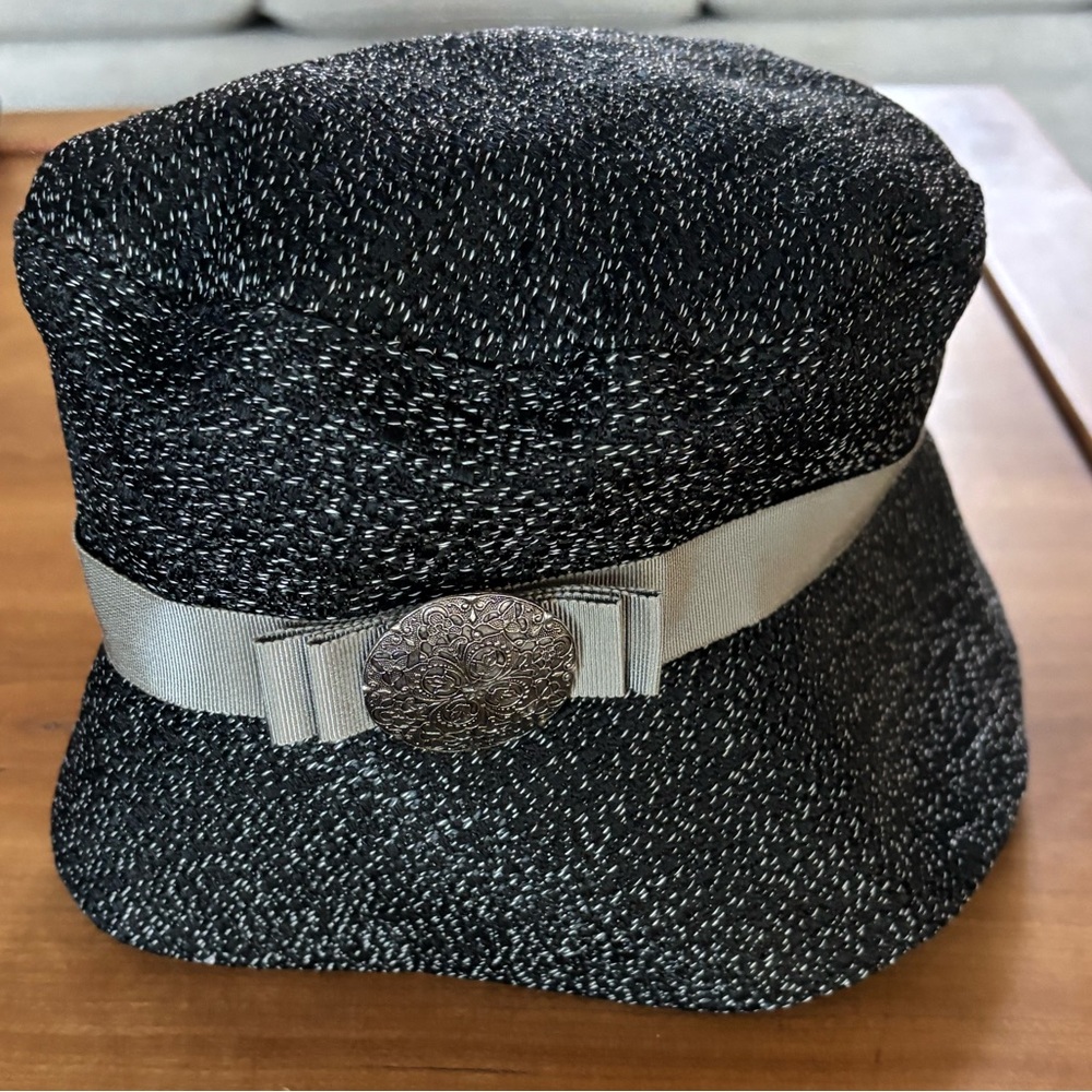 Elegant Black and Gray Women's Hat